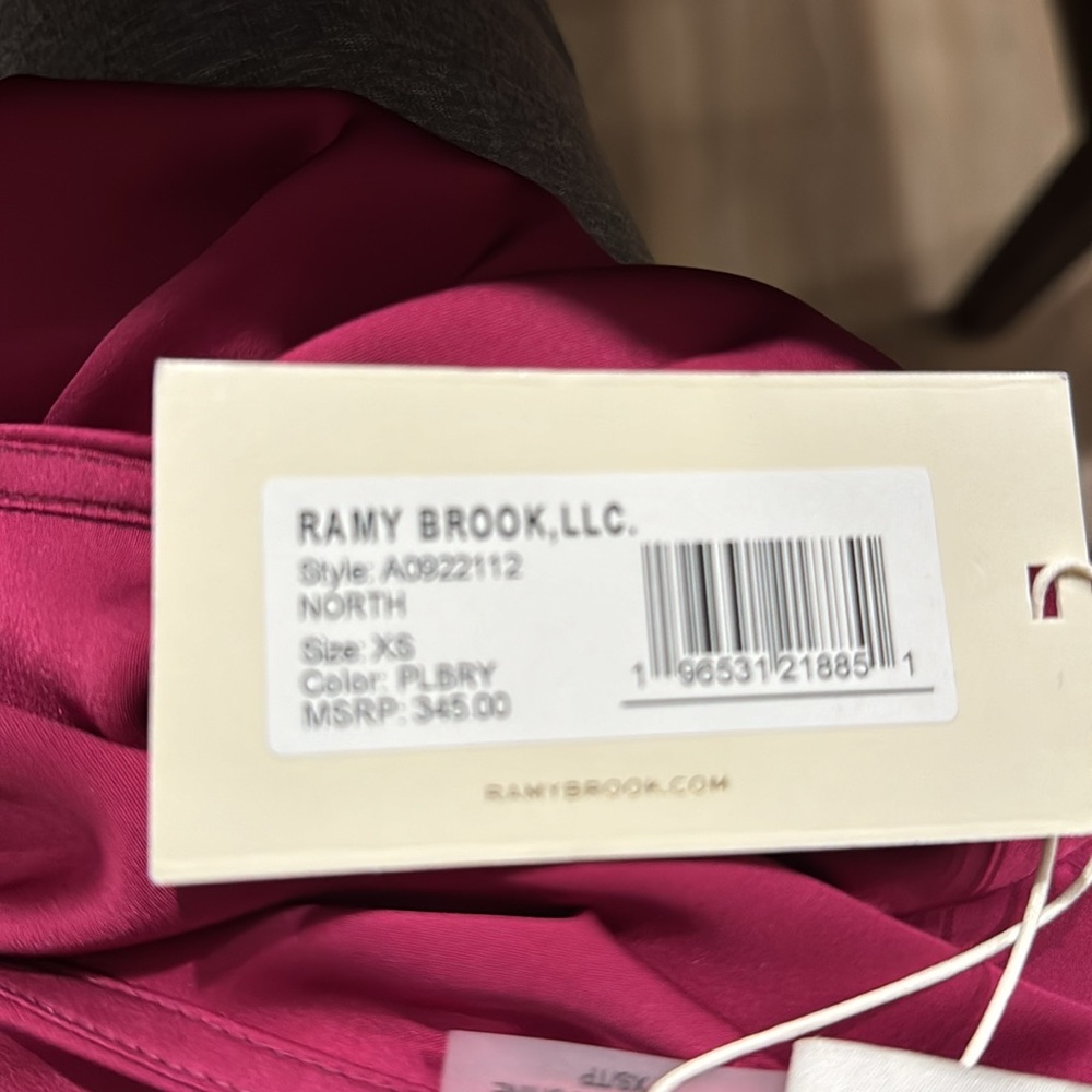 Ramy Brook North top One shoulder XS plumberry - Picture 4 of 4